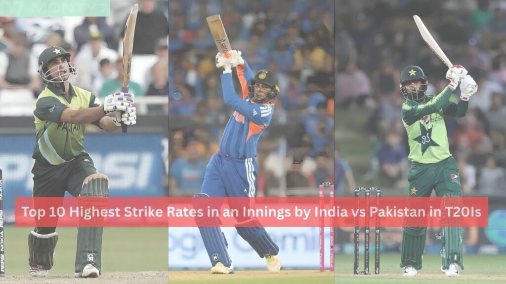 Highest Strike Rates in an Innings by India vs Pakistan in T20Is