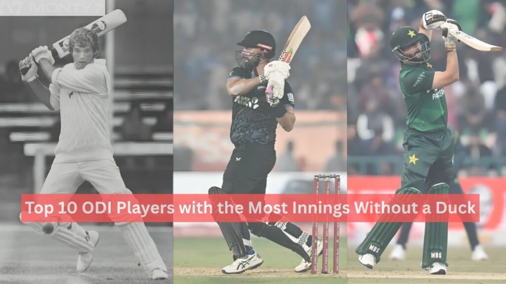 ODI Players with the Most Innings Without a Duck