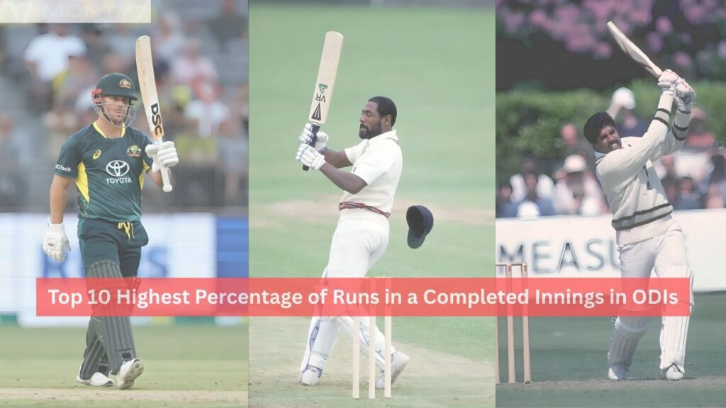 Highest Percentage of Runs in a Completed Innings in ODIs