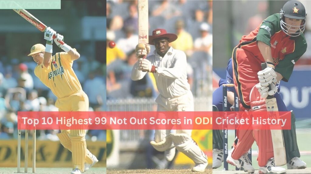 Highest 99 Not Out Scores in ODI Cricket History