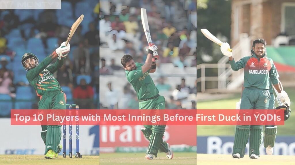 Most Innings Before First Duck in YODIs