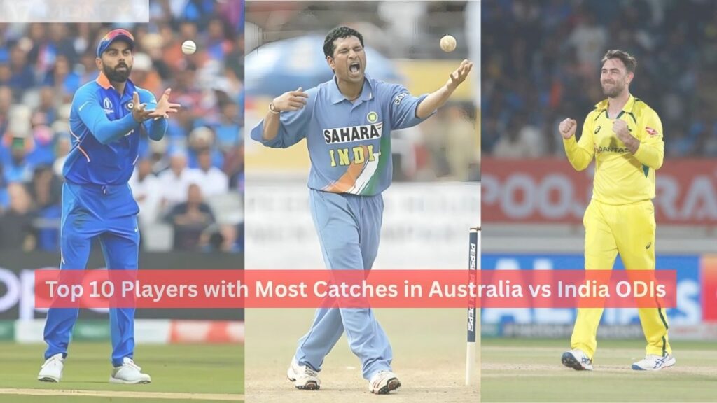 Most Catches in Australia vs India ODIs