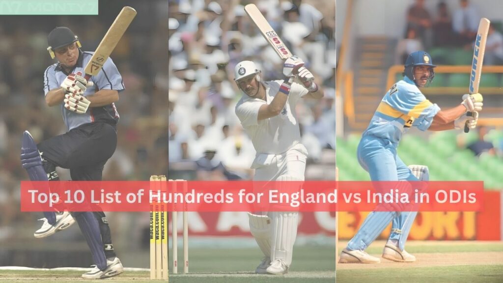 List of Hundreds for England vs India in ODIs
