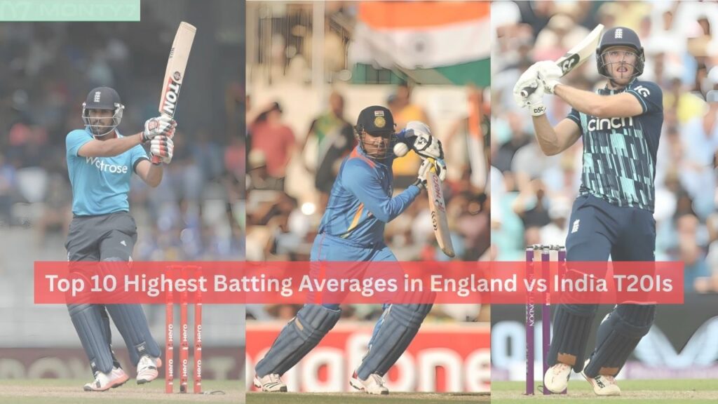 Highest Batting Averages in England vs India T20Is